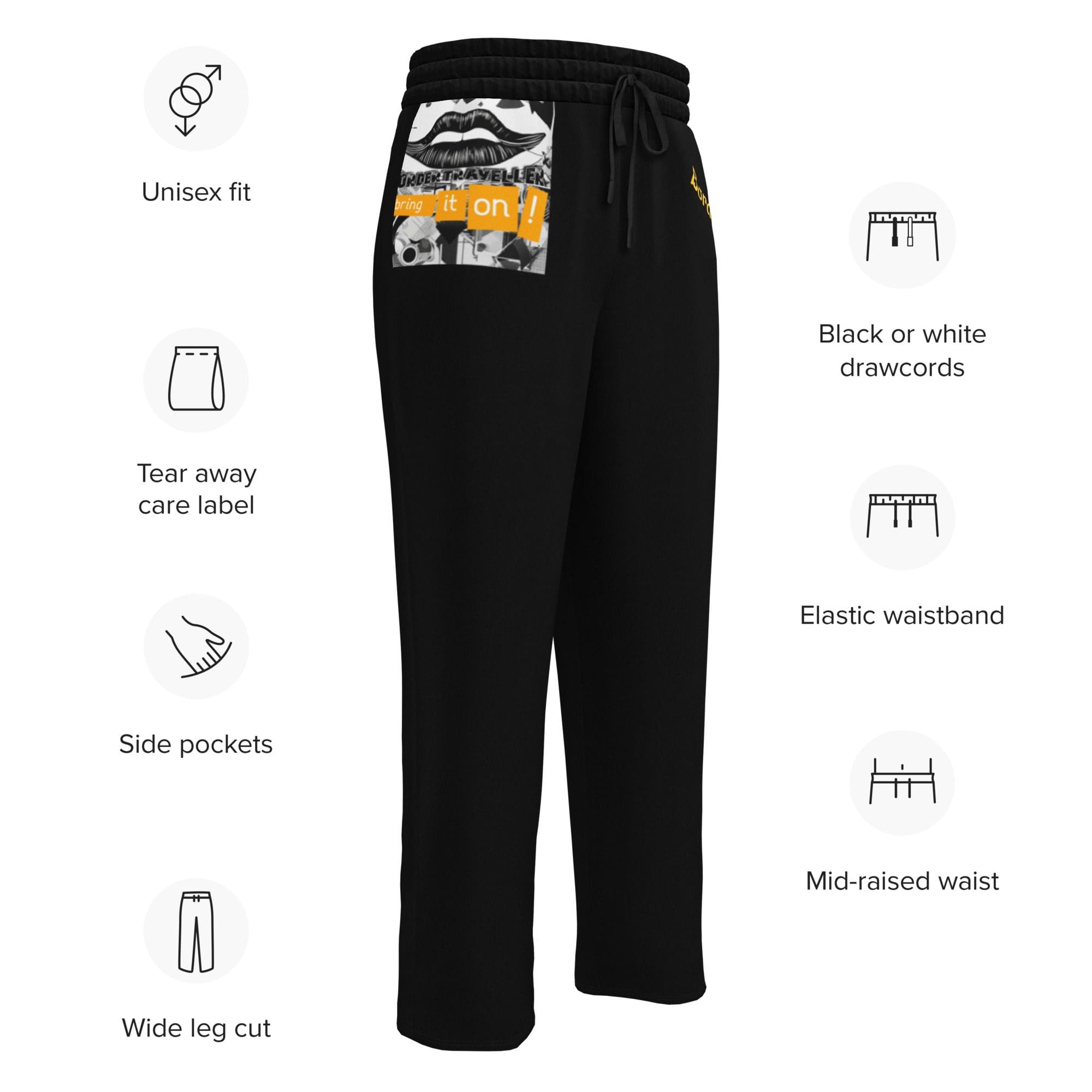 Väldesignade svarta joggingbyxor - bring it on