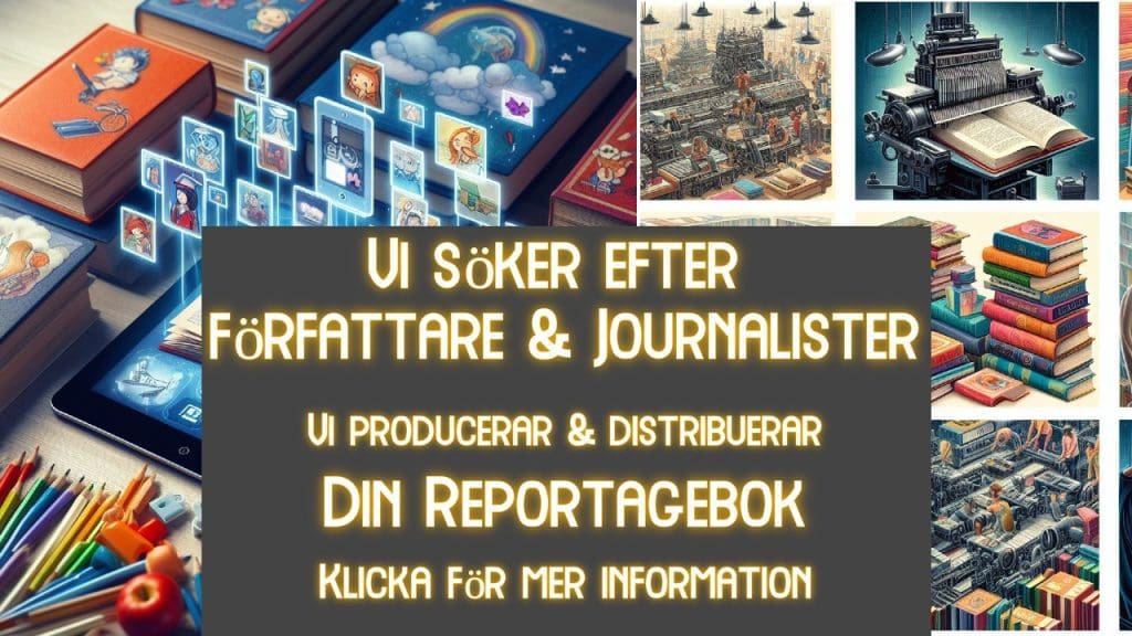 BERÄTTA OM DIN UPPLEVELSE I EN REPORTAGEBOK